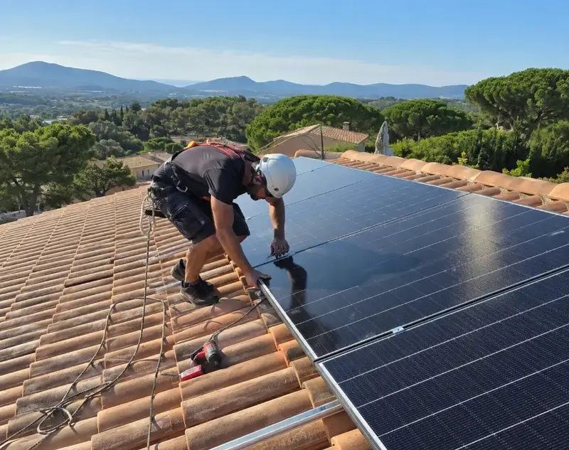 Installateur panneaux solaires Montferrat — pose photovoltaïque sur toiture